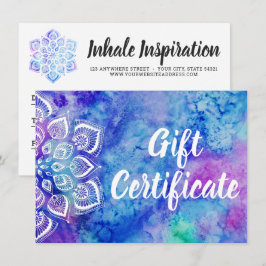 Mandala Holistic Geschenkgutschein Einladung