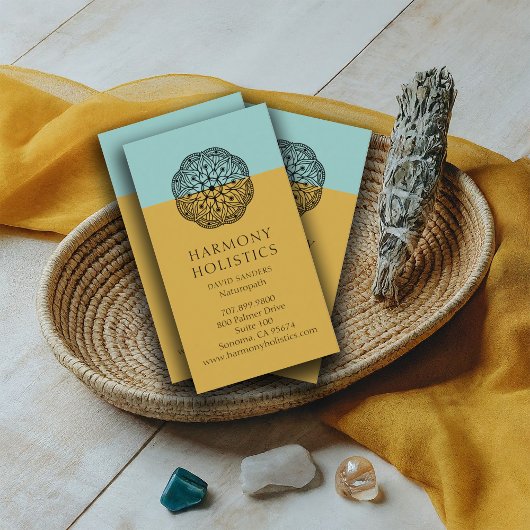 Mandala Holistic Health Business Card Visitenkarte
