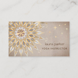 Mandala Holistic Lotus Floral Zen Medizin Yoga Visitenkarte