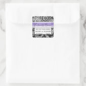 Mandala Homemade Food Bakery Kitchen Candle Quadratischer Aufkleber (Tasche)