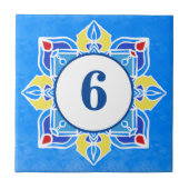 Mandala hübsche Hausnummer, die individuell angepa Fliese (Vorderseite)