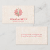 Mandala Icon | Texture Yoga-Pose Visitenkarte (Vorne/Hinten)