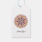 Mandala im Herbst Geschenkanhänger (Rückseite)