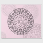 Mandala im Rosa Geschenkpapier (Flach)