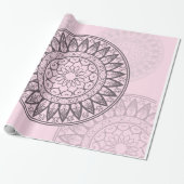 Mandala im Rosa Geschenkpapier (Ungerollt)