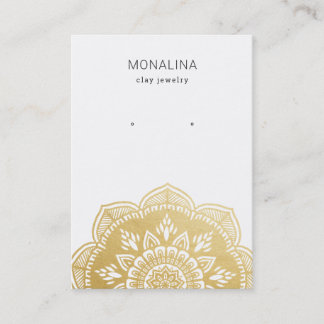 Mandala Imitate Goldfilm Erden Schmuckstück Displa Visitenkarte