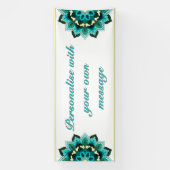 Mandala in aqua banner (Vertikal)