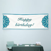 Mandala in aqua banner (Messeveranstaltung)