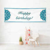 Mandala in aqua banner (Insitu)