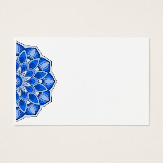 Mandala in blau (Vorderseite)