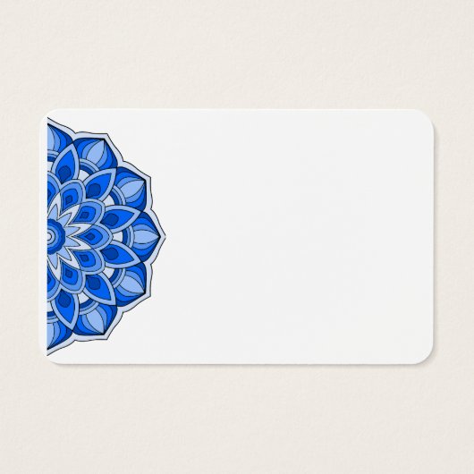 Mandala in blau (Rückseite)