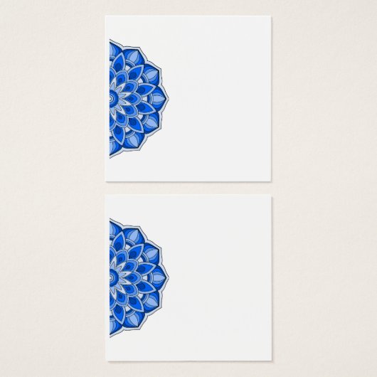 Mandala in blau (Vorne & Hinten)