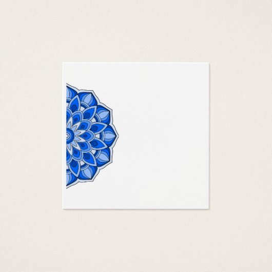 Mandala in blau (Vorderseite)