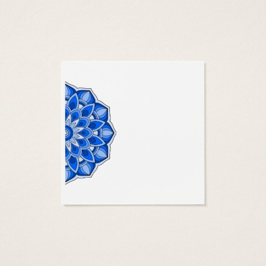 Mandala in blau (Rückseite)