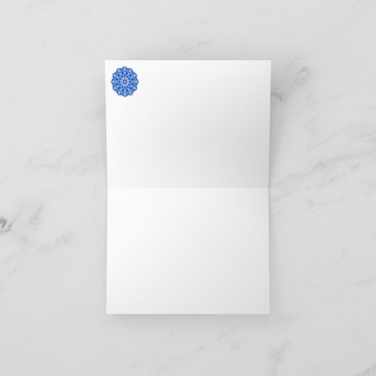 Mandala in blau (Innenseite)