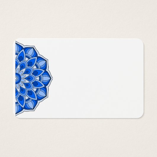 Mandala in blau (Vorderseite)