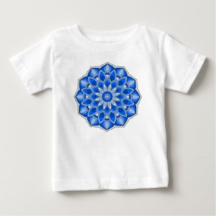 Mandala in blau baby t-shirt