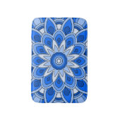 Mandala in blau badematte (Vorderseite Vertikal)