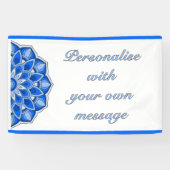 Mandala in Blau Banner (Horizontal)