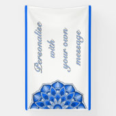 Mandala in Blau Banner (Vertikal)