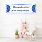 Mandala in Blau Banner (Insitu)
