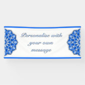 Mandala in Blau Banner (Horizontal)