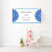 Mandala in Blau Banner (Insitu)