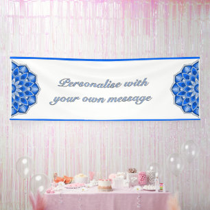 Mandala in Blau Banner
