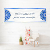 Mandala in Blau Banner (Insitu)