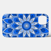 Mandala in blau Case-Mate iPhone hülle (Rückseite (Horizontal))