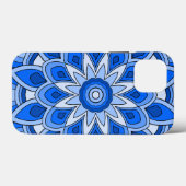Mandala in blau Case-Mate iPhone hülle (Rückseite (Horizontal))