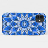 Mandala in blau Case-Mate iPhone hülle (Rückseite (Horizontal))