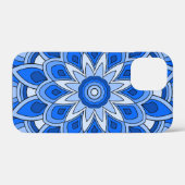 Mandala in blau Case-Mate iPhone hülle (Rückseite (Horizontal))
