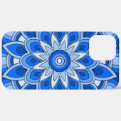 Mandala in blau Case-Mate iPhone hülle (Hinten (horizontal))