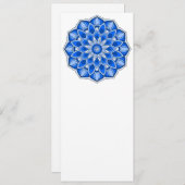 Mandala in blau einladung (Vorne/Hinten)