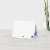 Mandala in blau einladung (Rückseite)