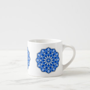 Mandala in blau espressotasse