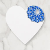 Mandala in blau geschenkanhänger (Rückseite)