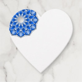 Mandala in blau geschenkanhänger