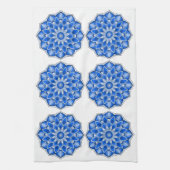 Mandala in blau geschirrtuch (Vertikal)