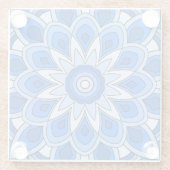 Mandala in blau glasuntersetzer (Rückseite)