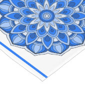 Mandala in blau großer tischläufer (Ecke)