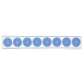 Mandala in blau großer tischläufer (Horizontal)
