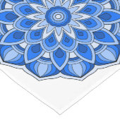 Mandala in blau großer tischläufer (Ecke)