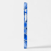 Mandala in blau iPhone hülle (Linke Seite)