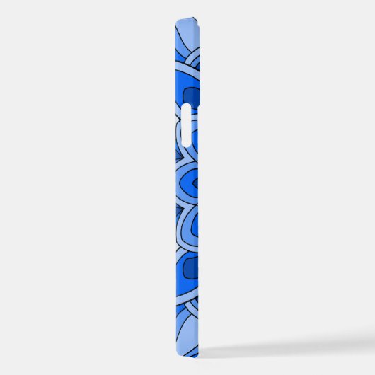 Mandala in blau iPhone hülle (Rechte Seite)