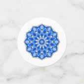 Mandala in blau konfetti (Klein Vorderseite)
