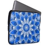 Mandala in blau laptopschutzhülle (Vorne Rechts)
