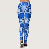 Mandala in blau leggings (Rückseite)