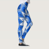 Mandala in blau leggings (Rechts)